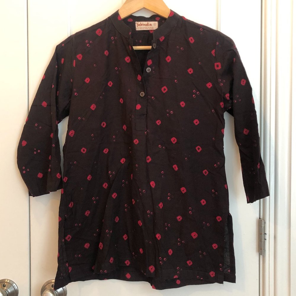 Indian Hand-dyed Cotton Tunic